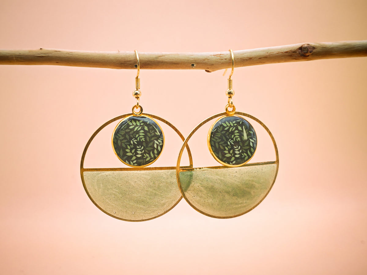 Boucles d'oreilles – Reflets de forêt