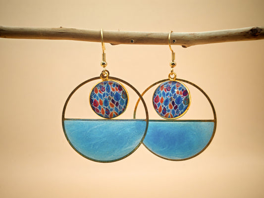 Boucles d’oreilles – Feuillage coloré