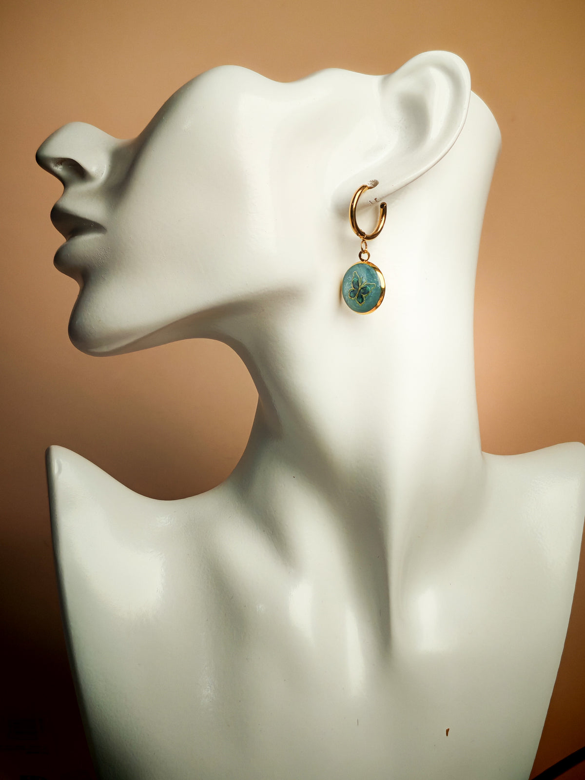 Boucles d’oreilles – Éclats d’ailes sur reflets givrés