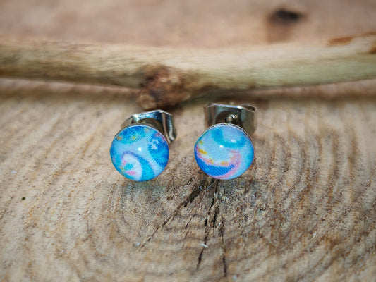 Clous d’oreilles – Vagues pastel