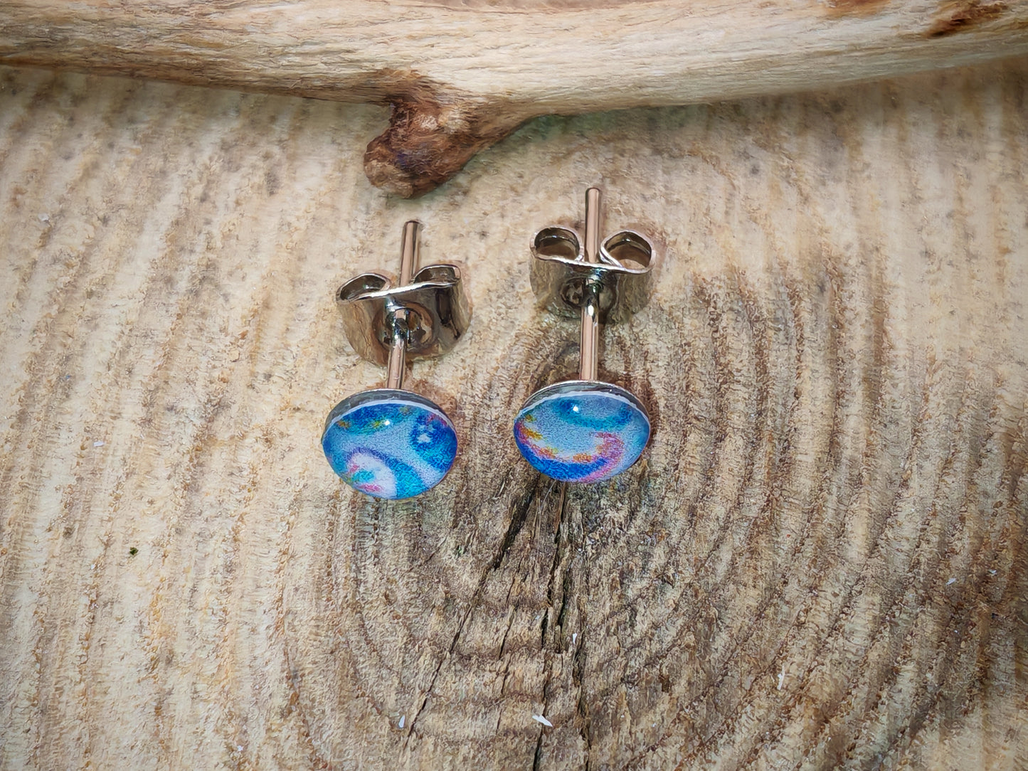 Clous d’oreilles – Vagues pastel