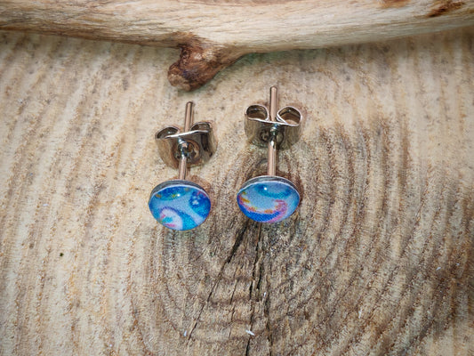 Clous d’oreilles – Vagues pastel