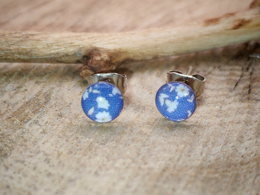 Clous d’oreilles – Éclats de ciel d’hiver