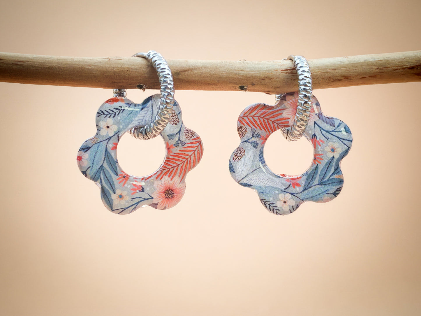 Boucles d’oreilles / Pampilles – Fleur délicatesse florale