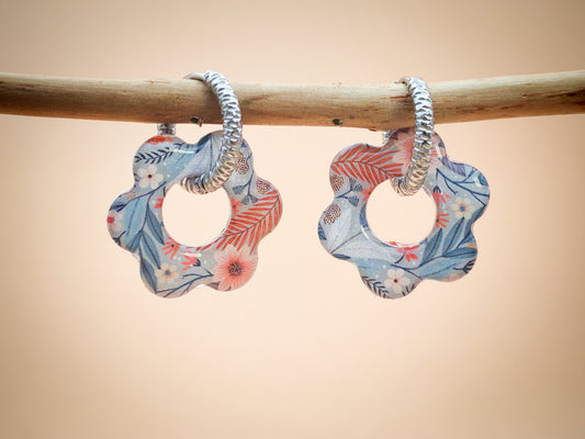 Boucles d’oreilles / Pampilles – Fleur délicatesse florale