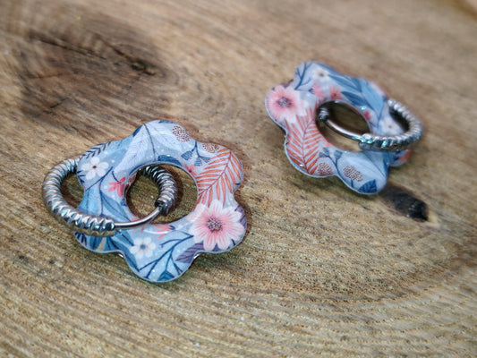 Boucles d’oreilles / Pampilles – Fleur délicatesse florale