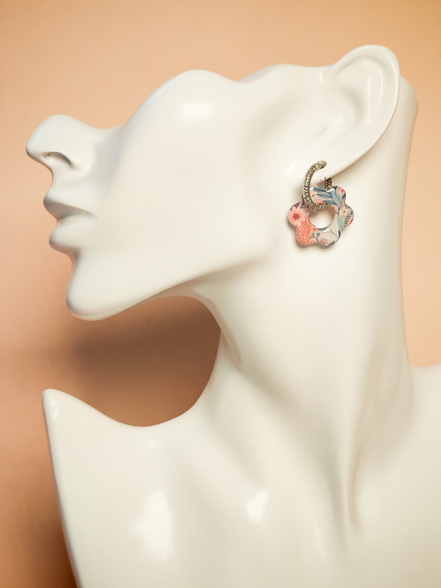 Boucles d’oreilles / Pampilles – Fleur délicatesse florale