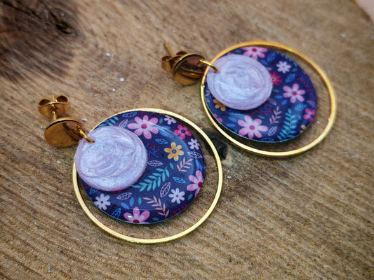 Boucles d’oreilles – Douceur florale nocturne