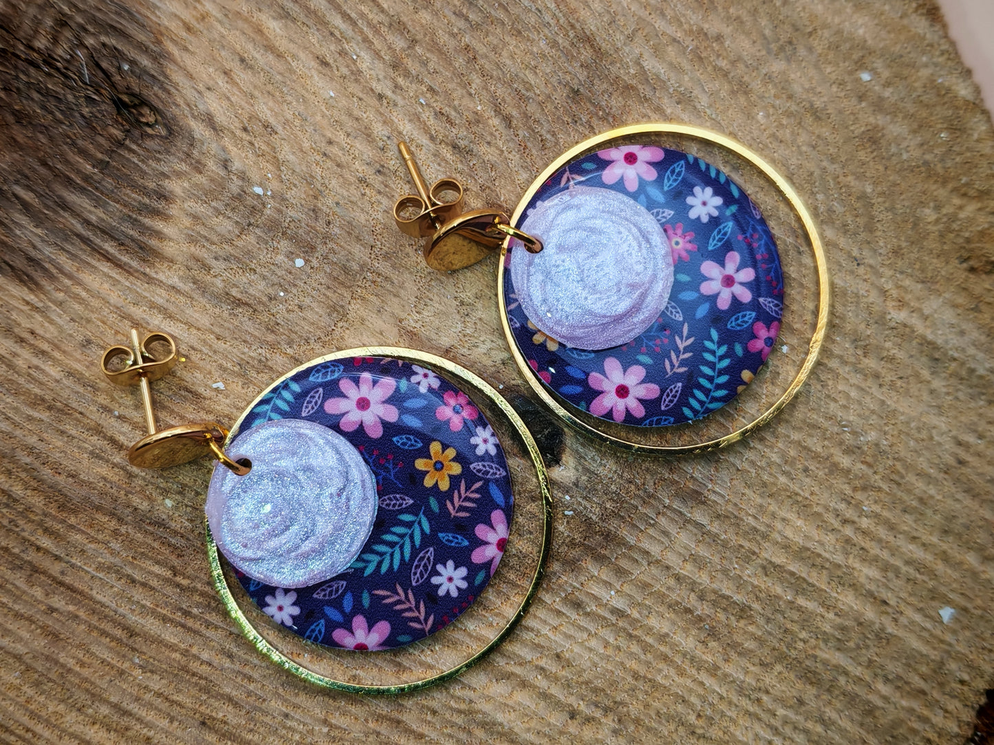 Boucles d’oreilles – Douceur florale nocturne