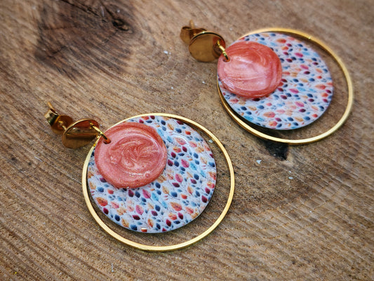 Boucles d’oreilles – Pluie de feuilles colorées