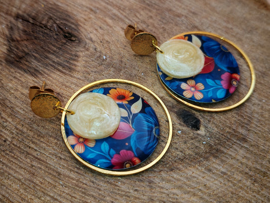 Boucles d’oreilles – Jardin nocturne lumineux