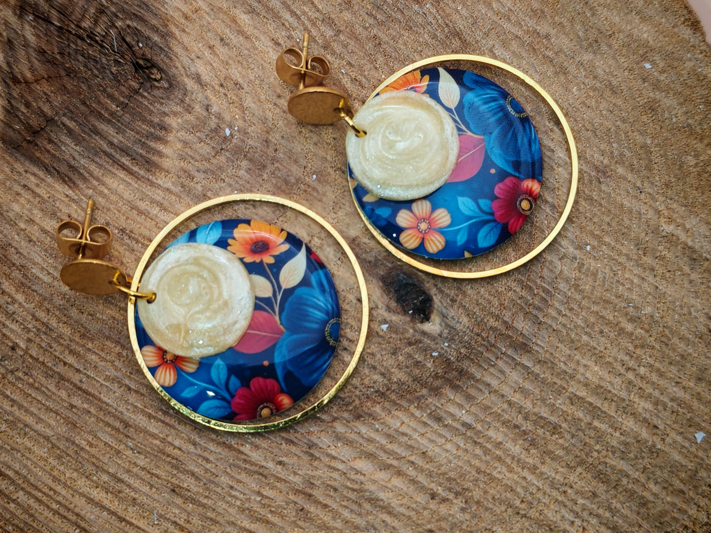 Boucles d’oreilles – Jardin nocturne lumineux