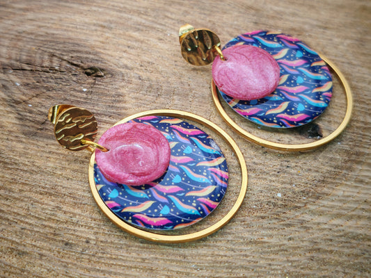 Boucles d’oreilles – Vagues bohèmes au crépuscule