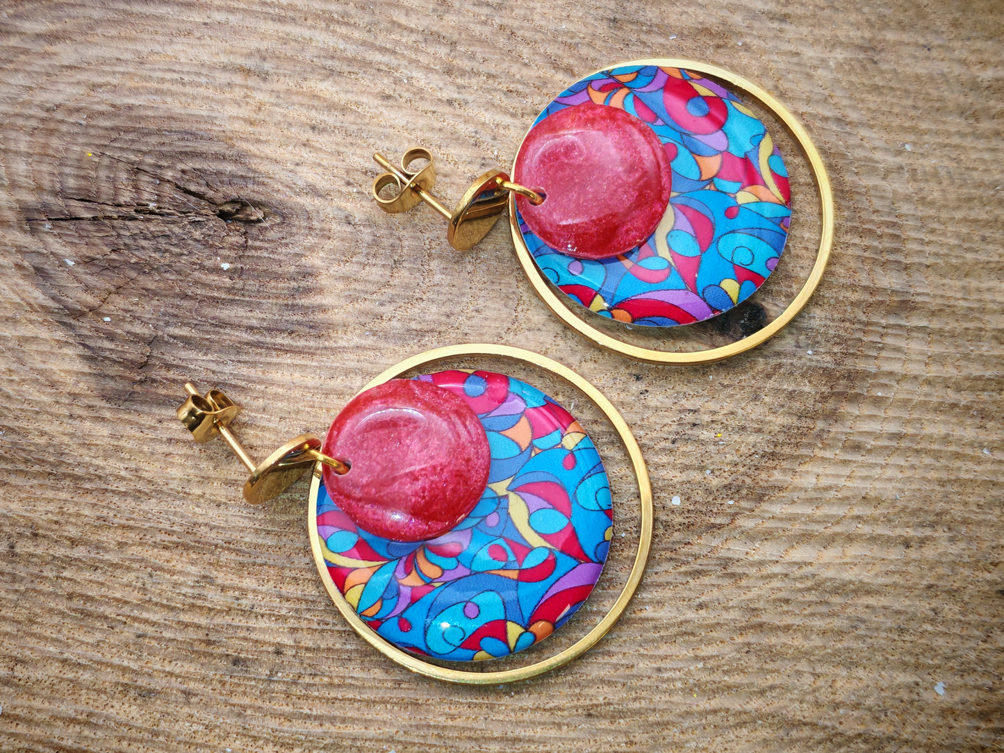 Boucles d’oreilles – Arabesques éclatantes