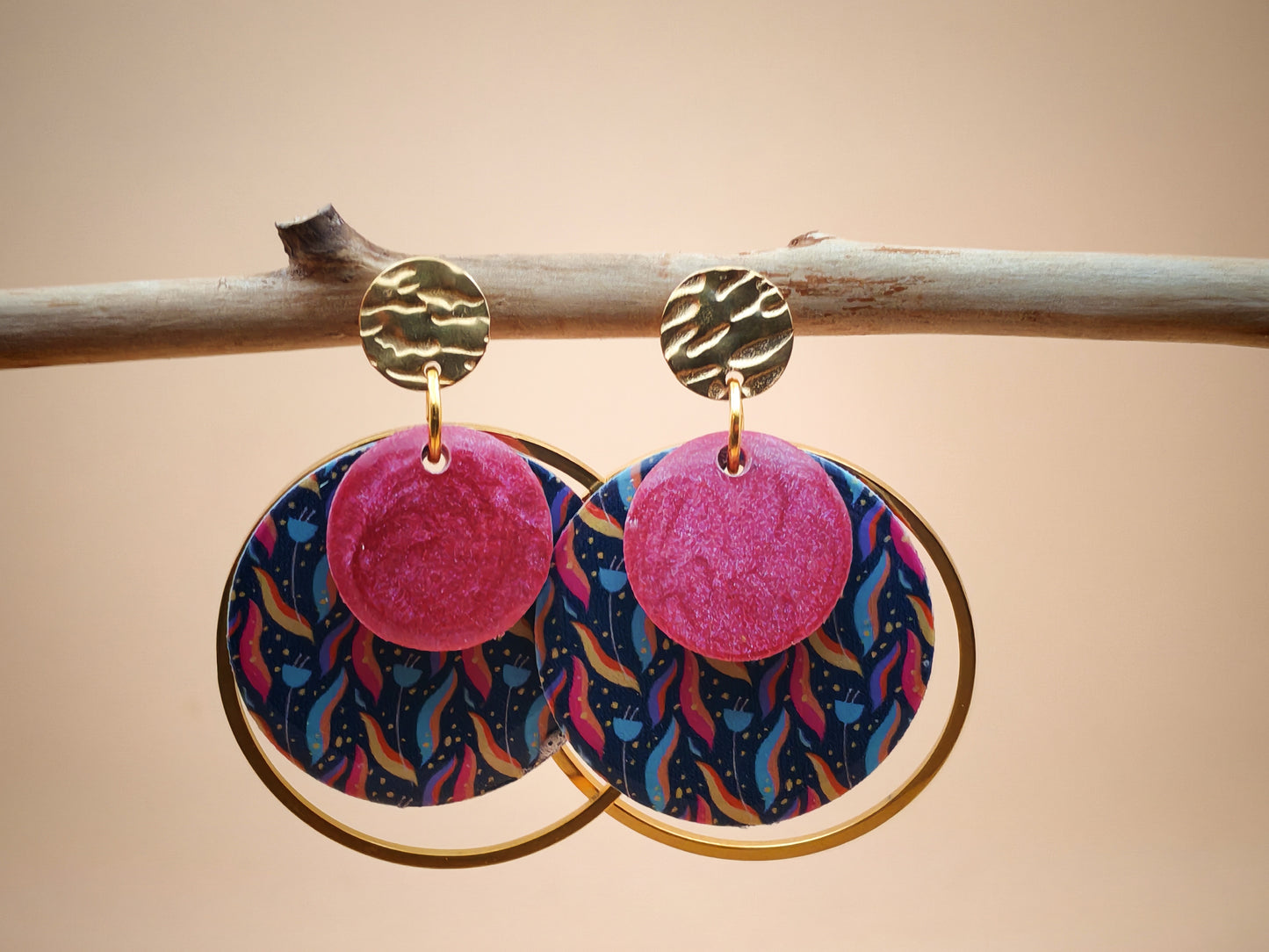 Boucles d’oreilles – Vagues bohèmes au crépuscule