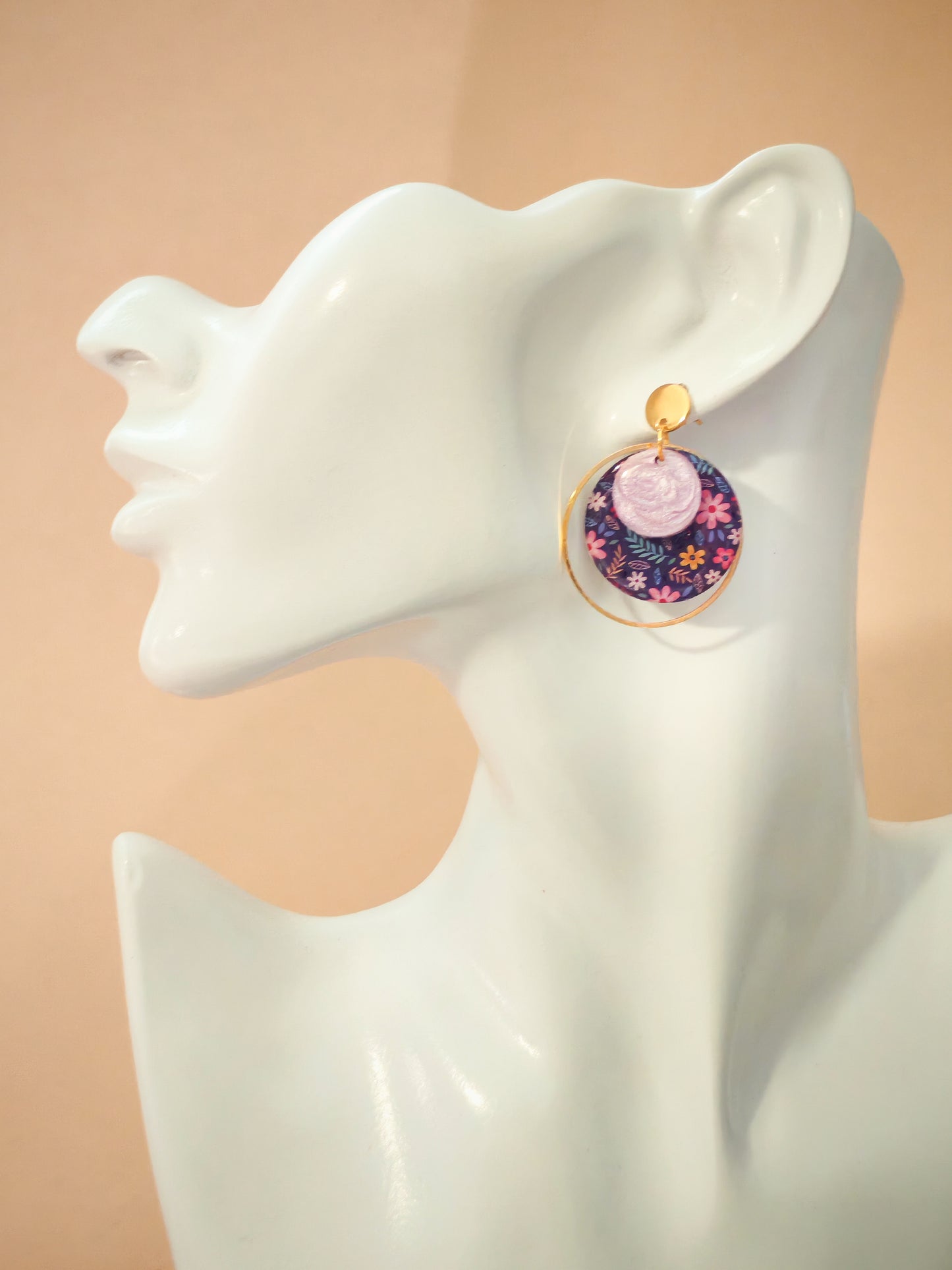 Boucles d’oreilles – Douceur florale nocturne