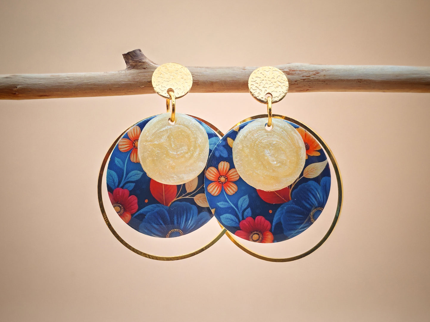 Boucles d’oreilles – Jardin nocturne lumineux