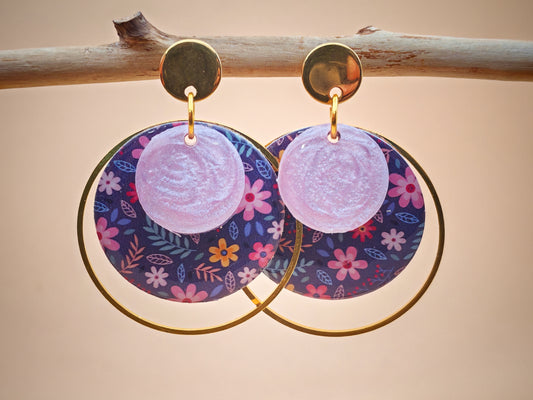Boucles d’oreilles – Douceur florale nocturne
