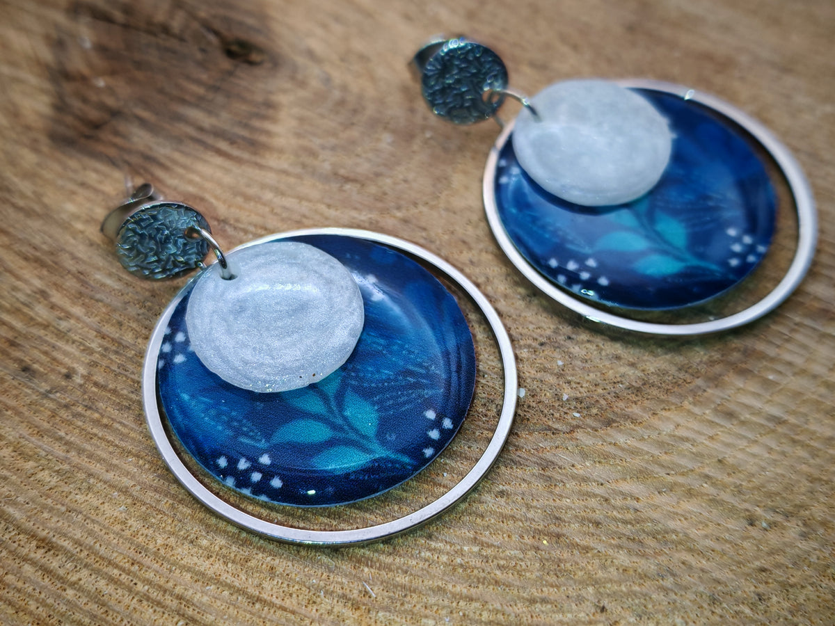 Boucles d’oreilles – Nuit givrée