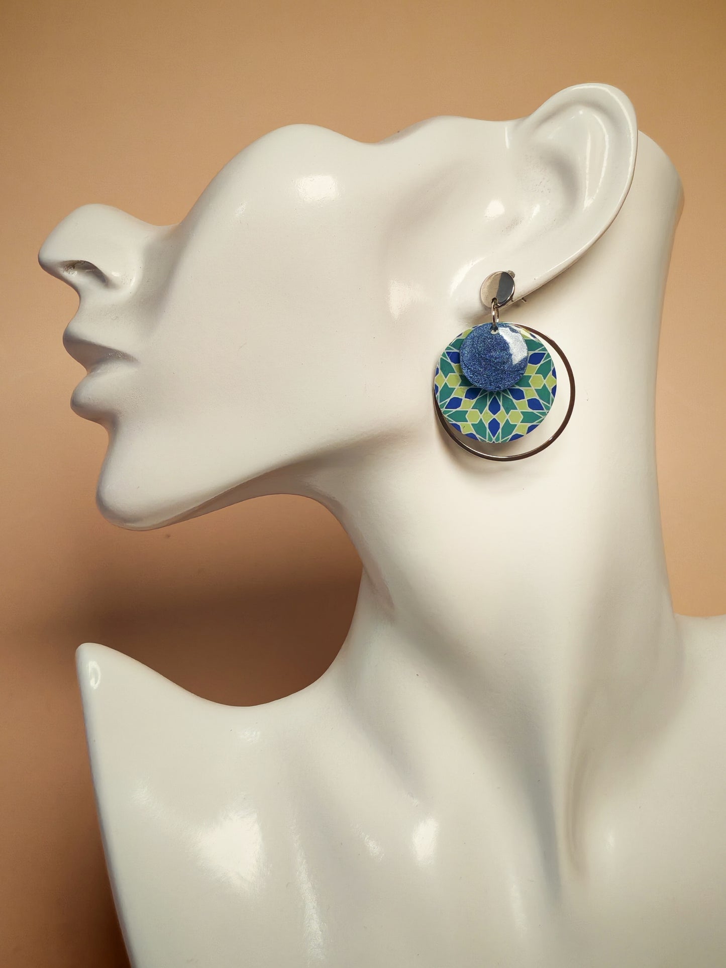 Boucles d’oreilles – Éclats lagon