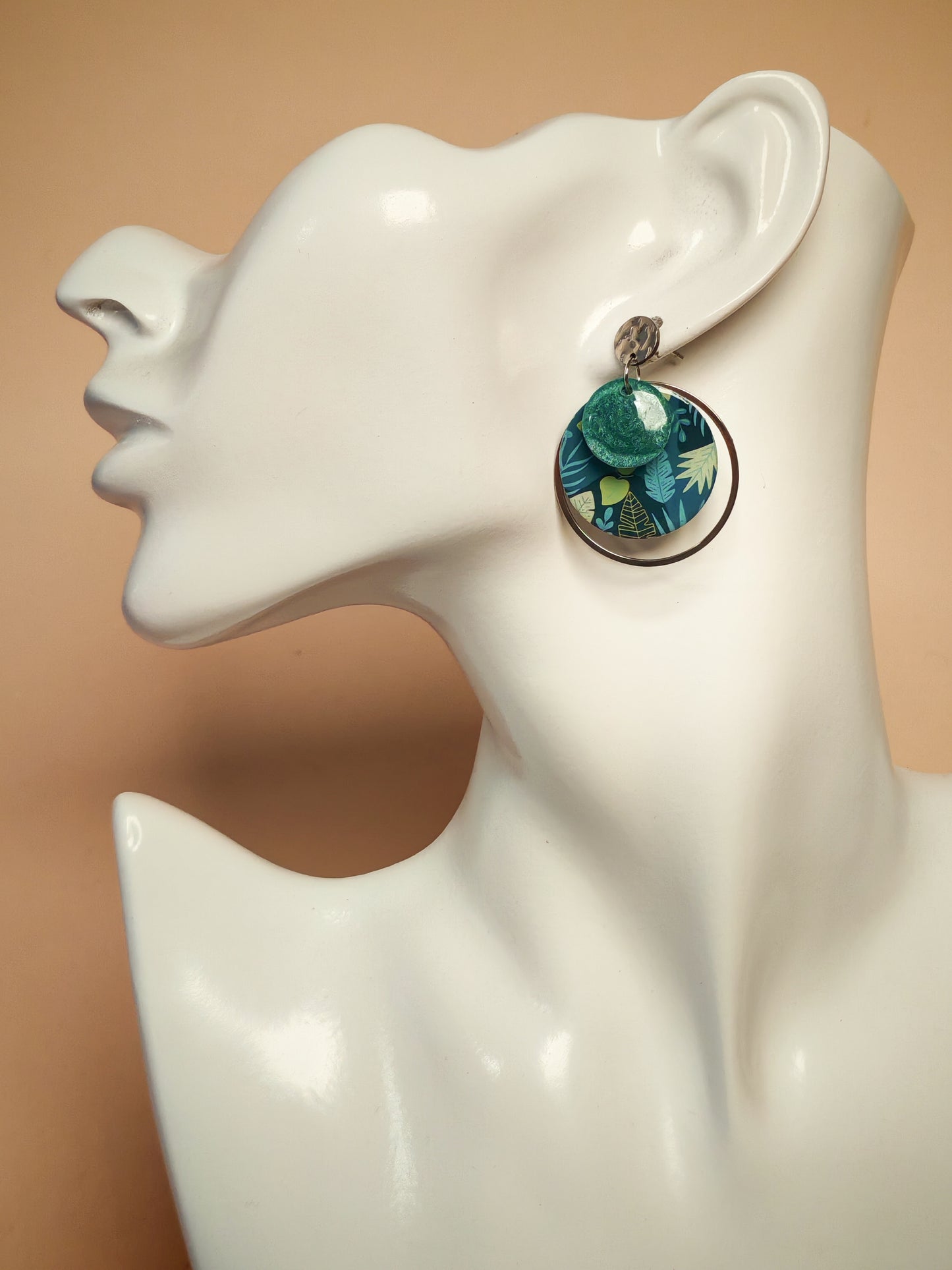 Boucles d’oreilles – Jungle émeraude