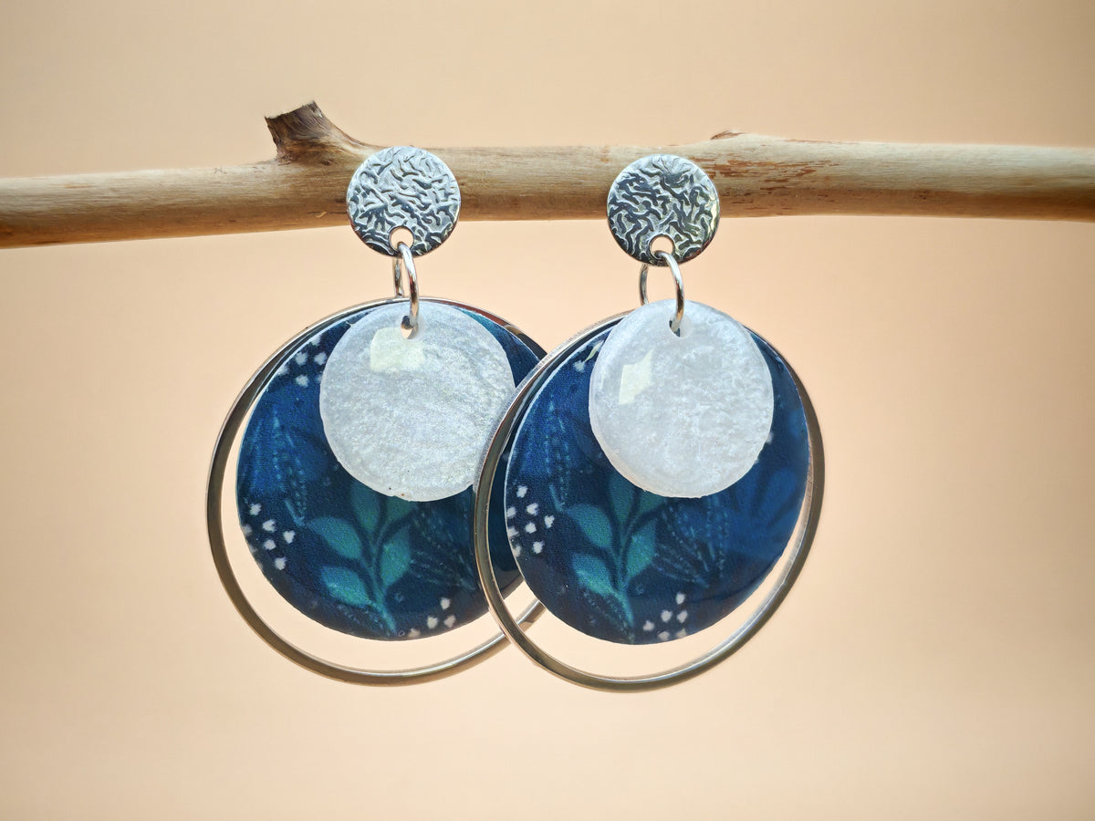 Boucles d’oreilles – Nuit givrée