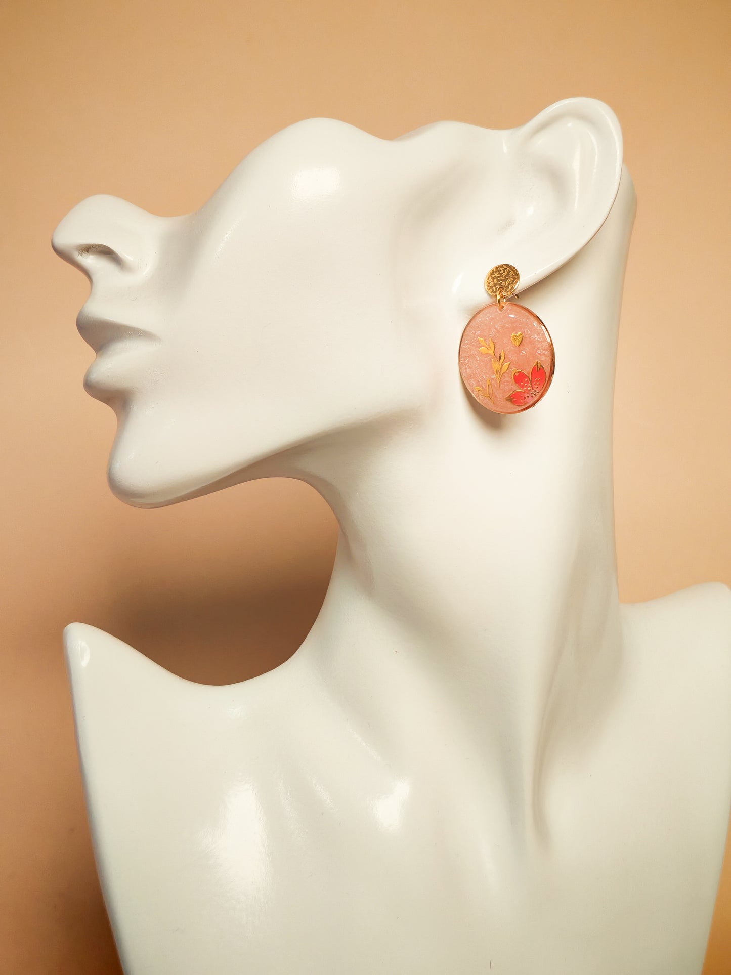 Boucles d’oreilles – Éclat floral poudré