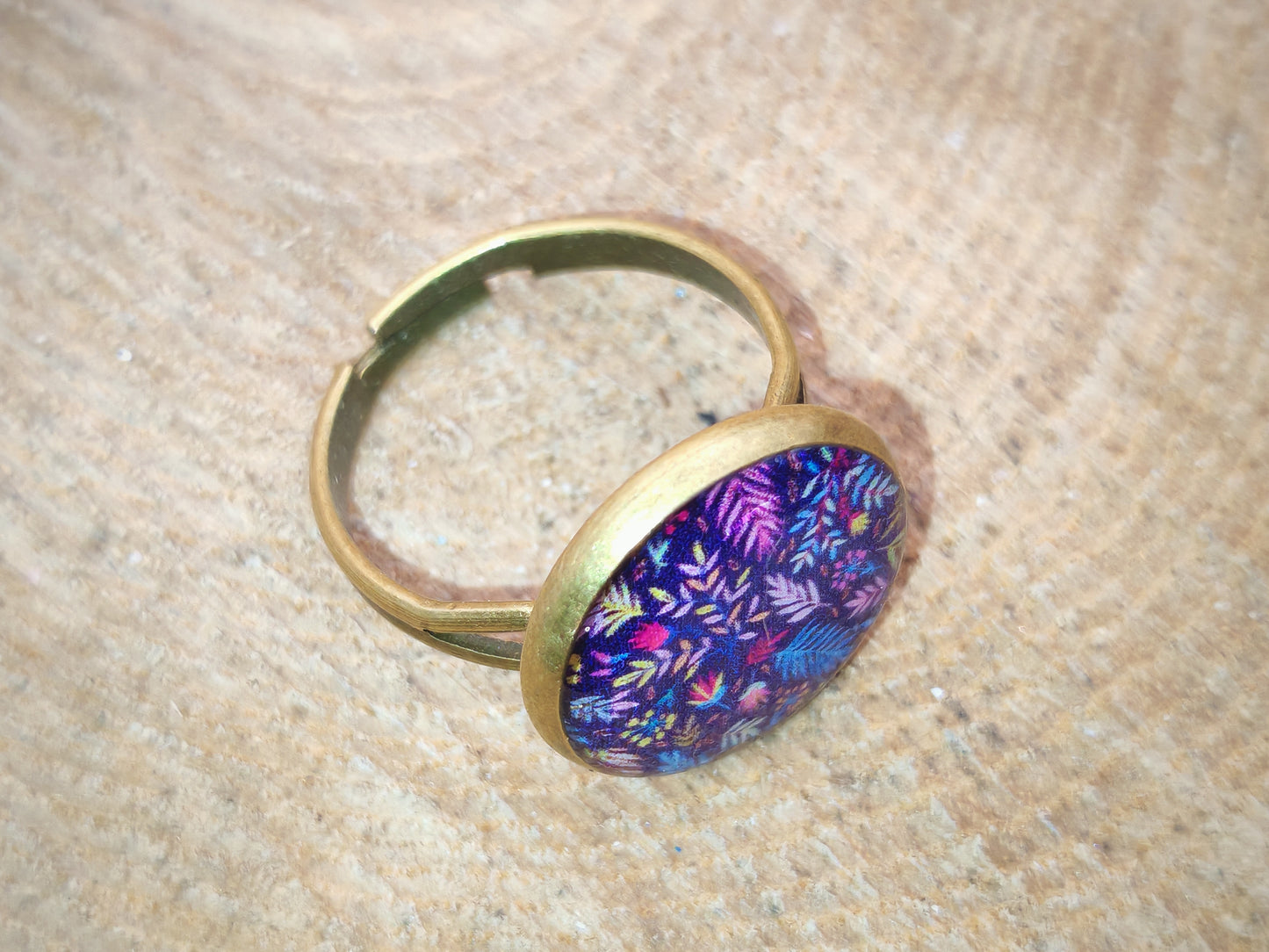 Ensemble barrettes & bague – Forêt violette