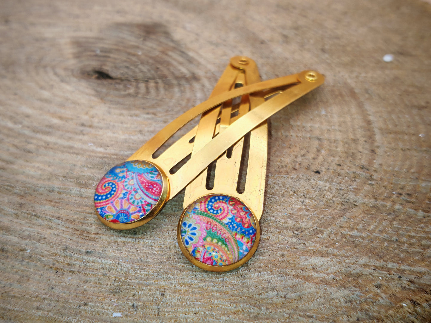 Duo de barrettes – Cachemire éclatant