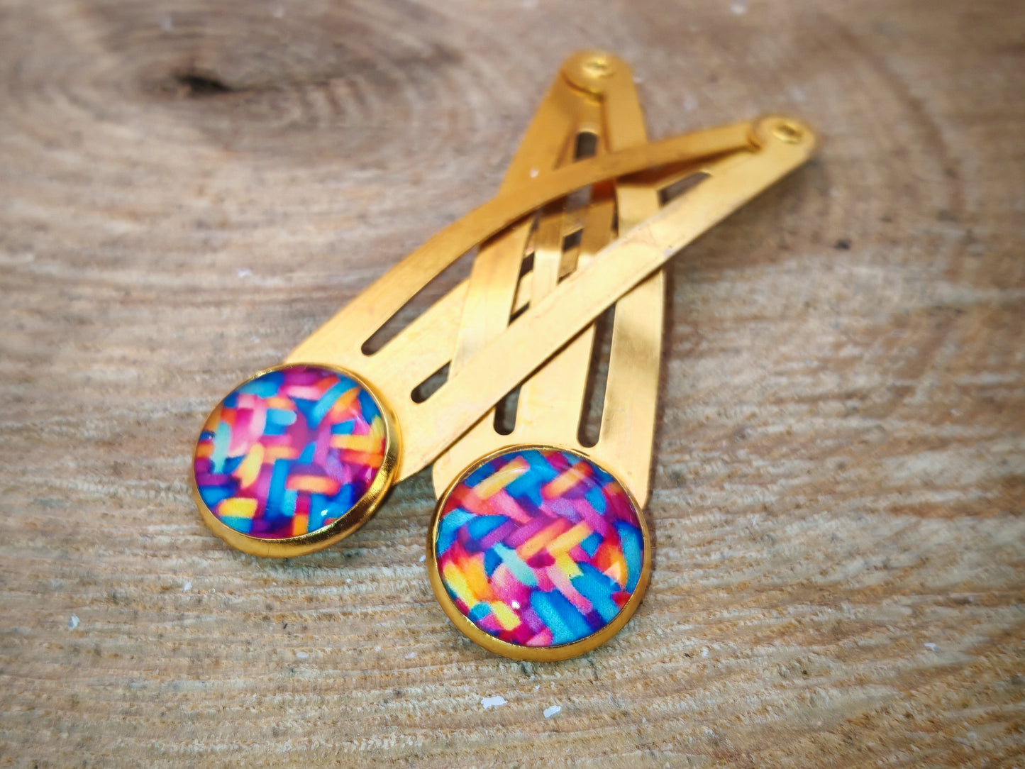 Duo de barrettes – Confettis pop colorés