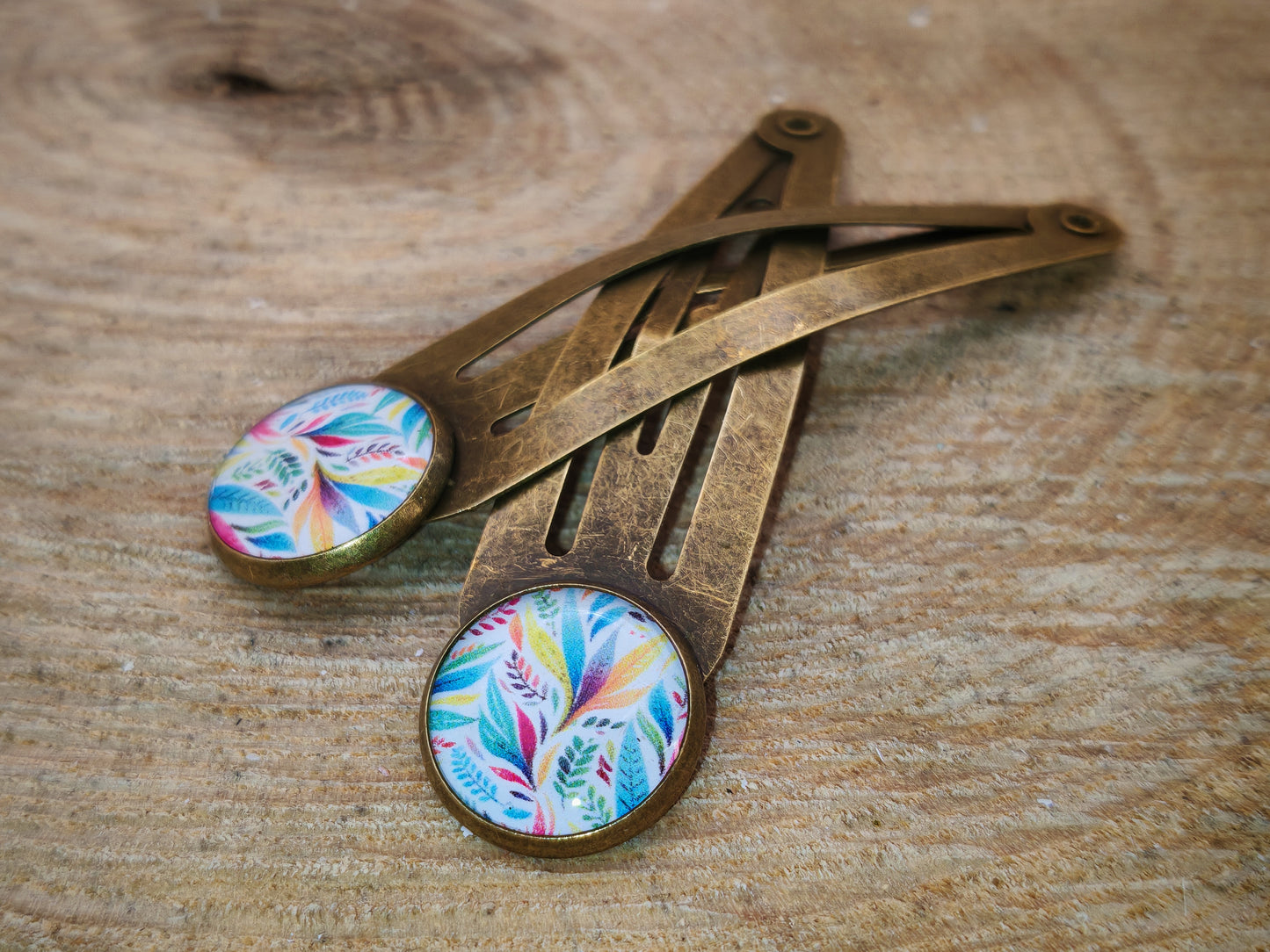 Ensemble barrettes & bague – Éclat Tropical