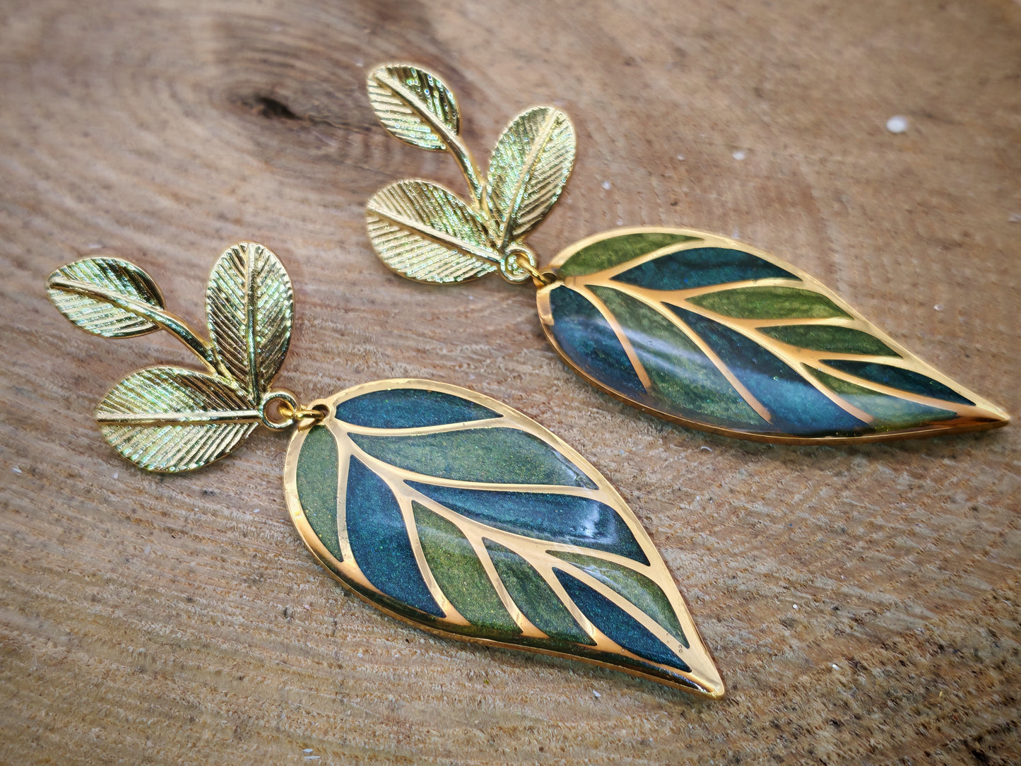 Boucles d'oreilles – Feuilles de forêt enchantée