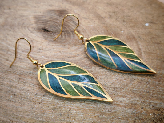 Boucles d'oreilles – Feuilles de forêt enchantée
