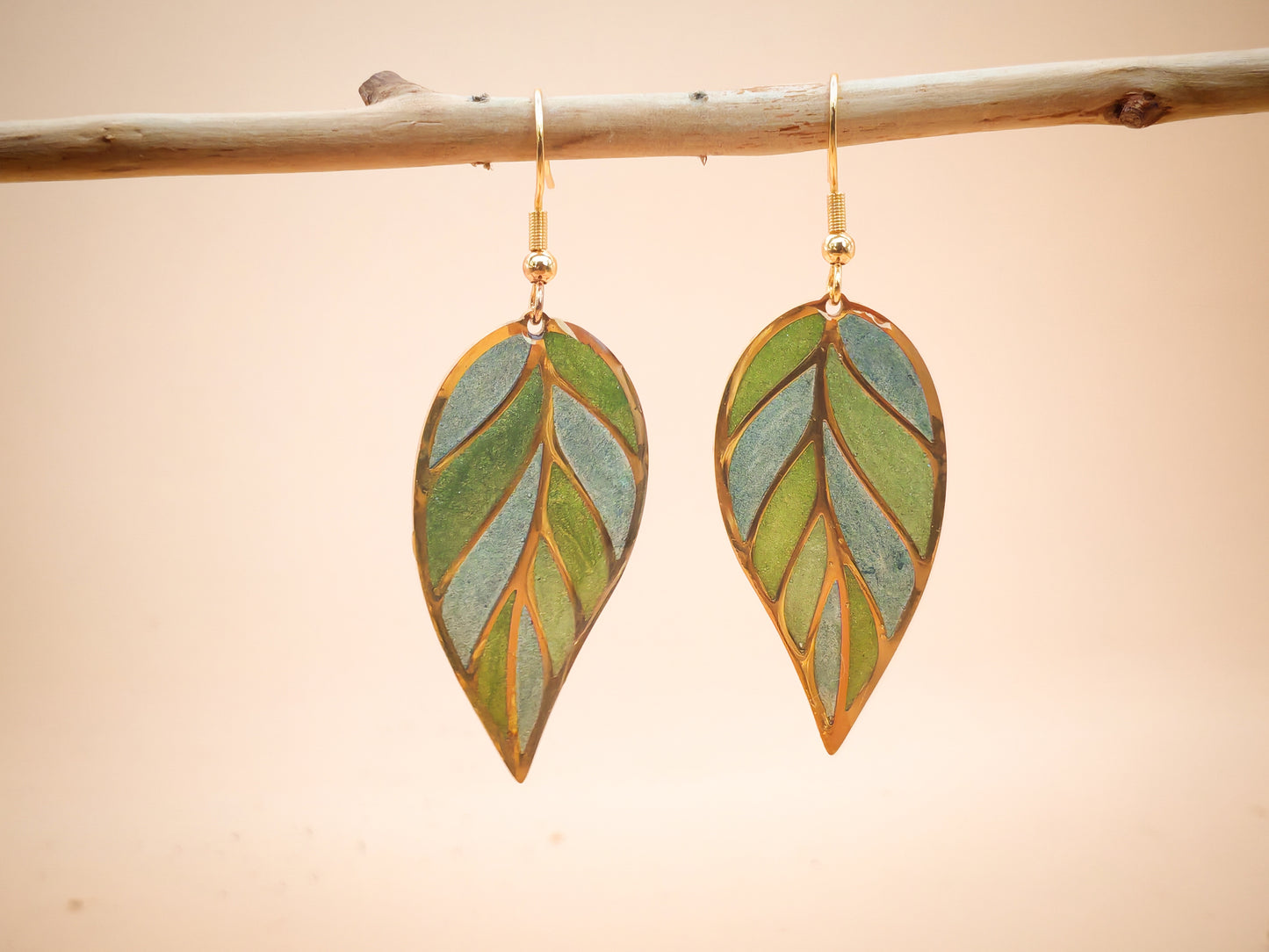 Boucles d'oreilles – Feuilles de forêt enchantée