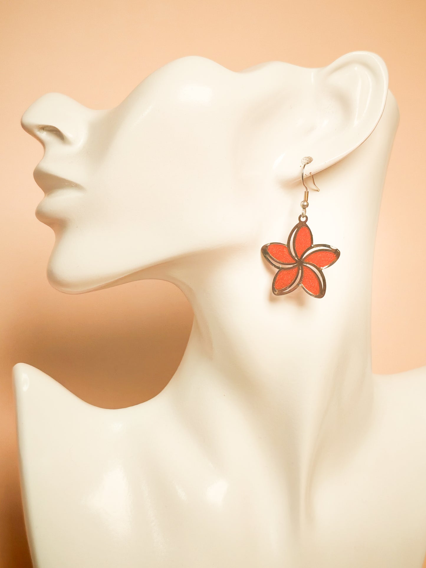 Boucles d’oreilles – Ambre cuivré