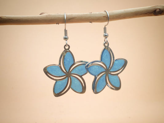 Boucles d’oreilles – Nébuleuse azurée
