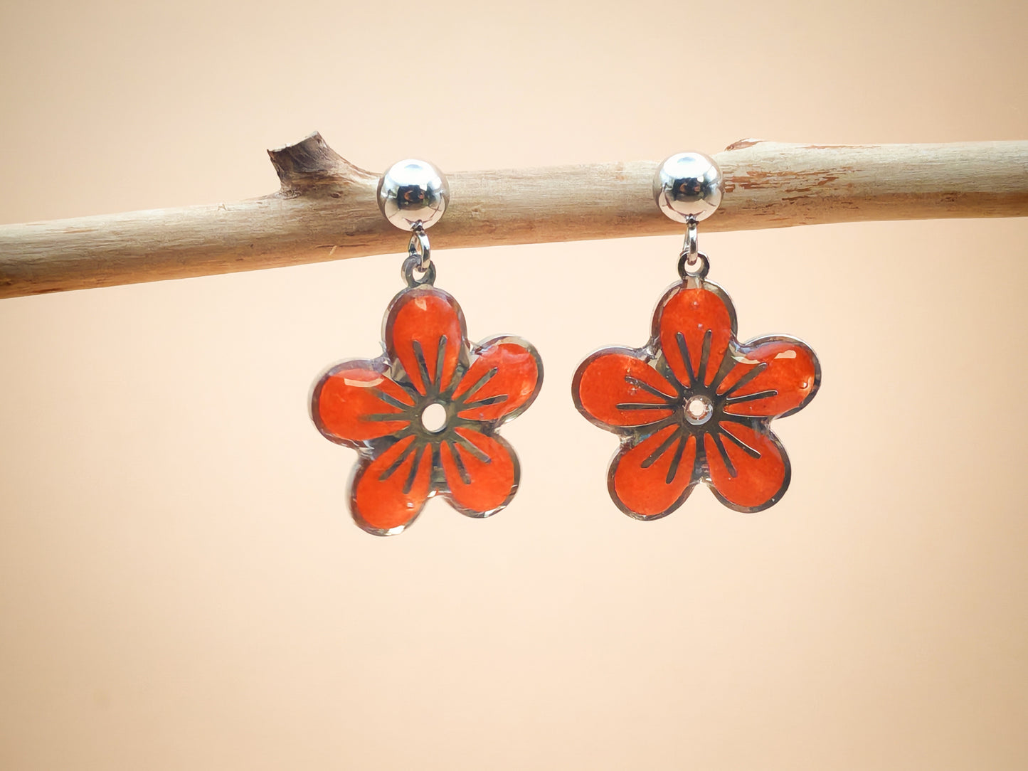 Boucles d'oreilles – Fleurs de velours