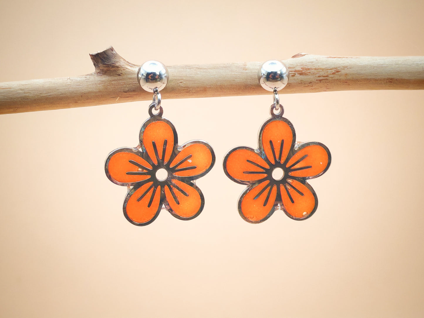 Boucles d'oreilles – Fleurs de velours