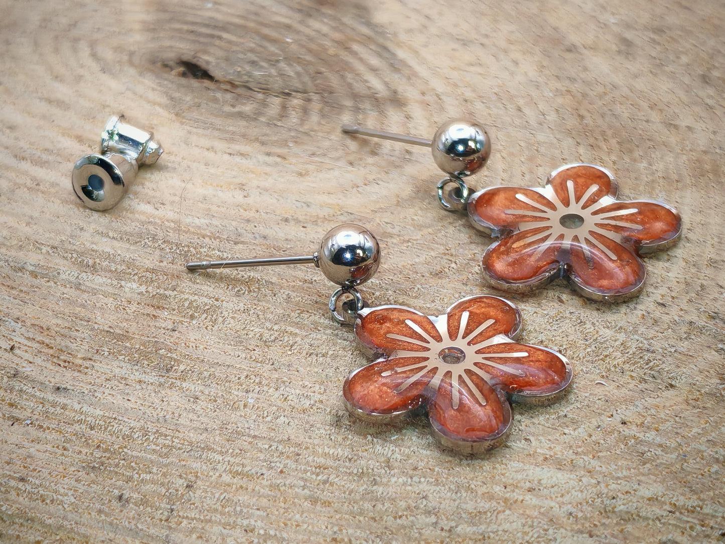Boucles d'oreilles – Fleurs de velours