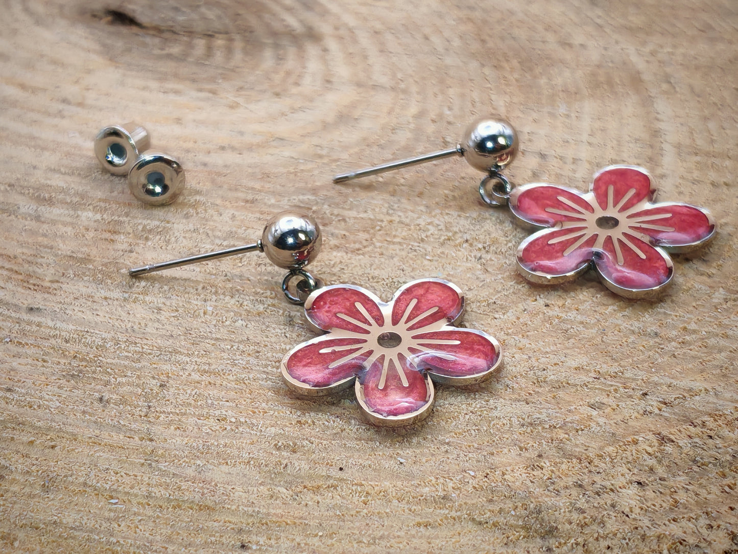 Boucles d'oreilles – Fleurs de velours