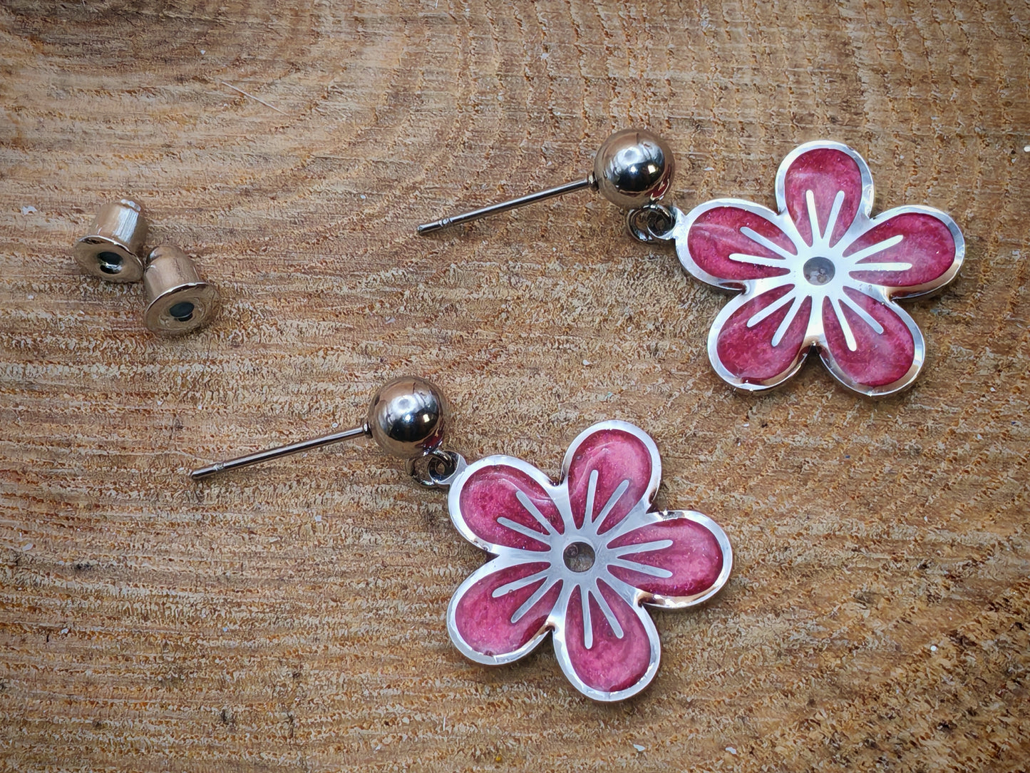 Boucles d'oreilles – Fleurs de velours