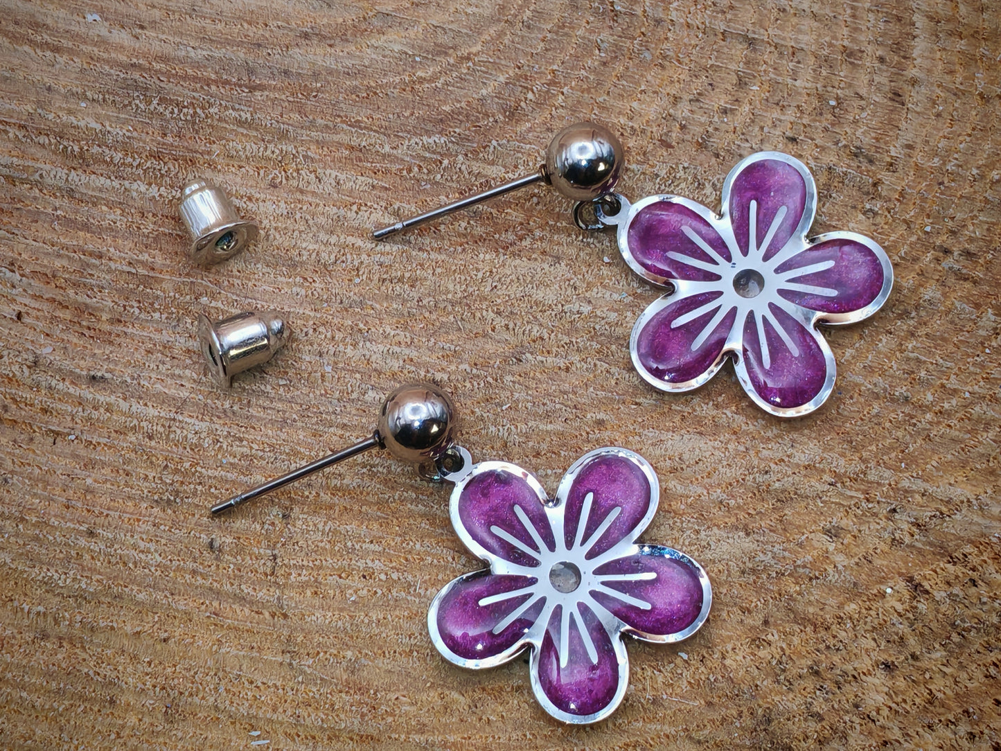 Boucles d'oreilles – Fleurs de velours