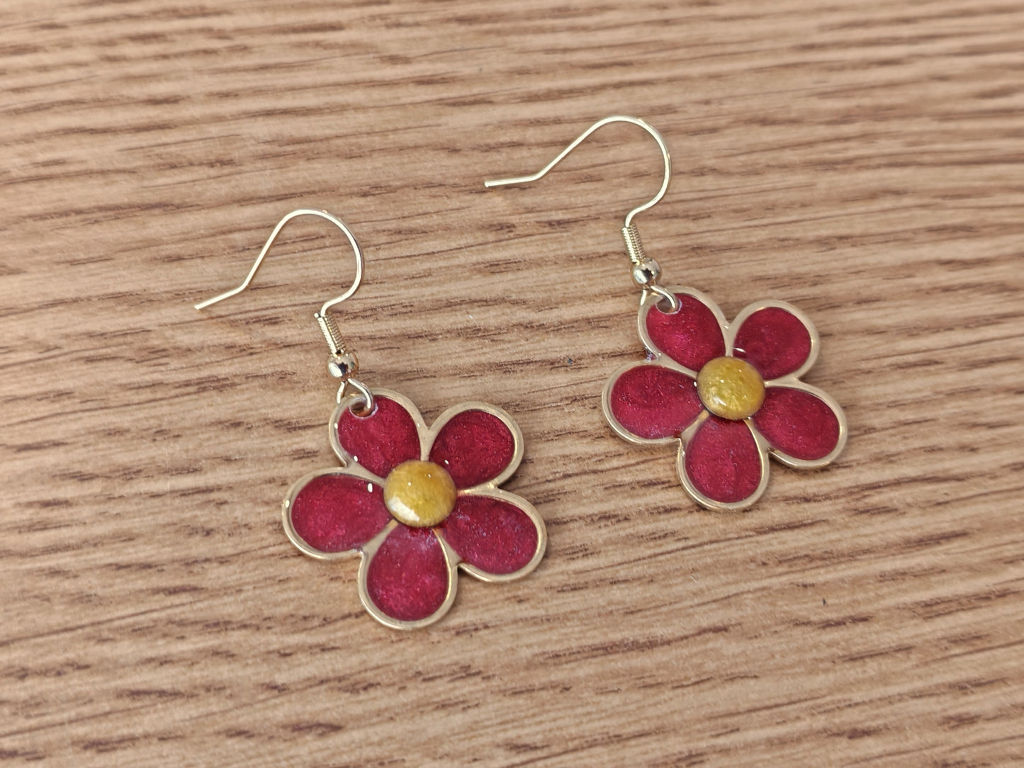Boucles d’oreilles – Fleurs pigmentées