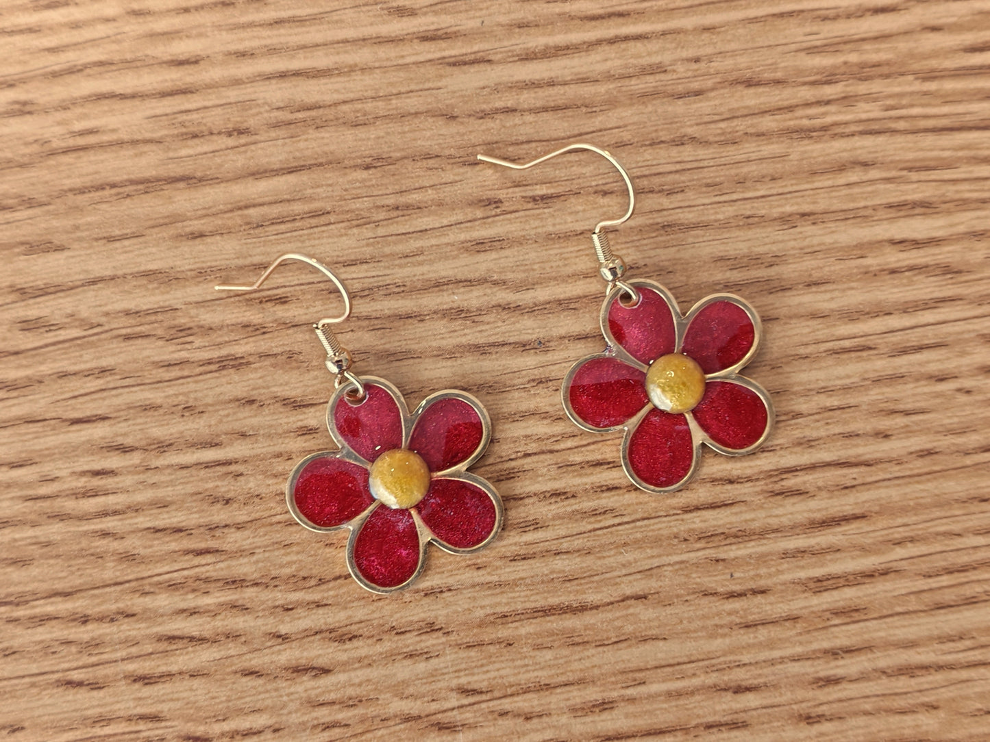 Boucles d’oreilles – Fleurs pigmentées