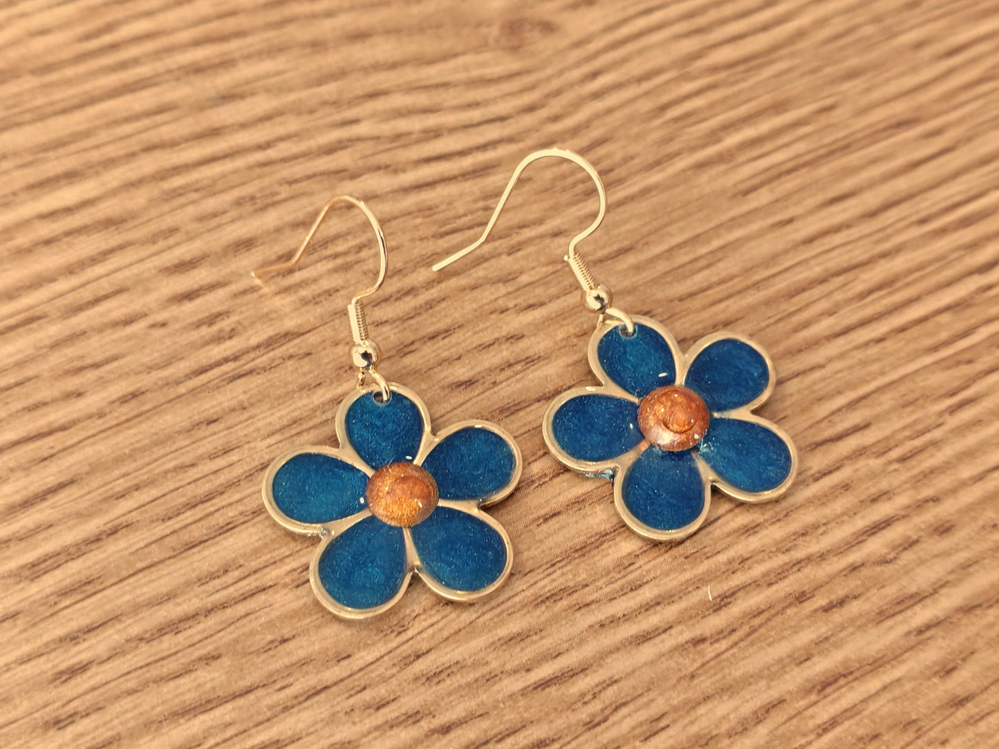 Boucles d’oreilles – Fleurs pigmentées