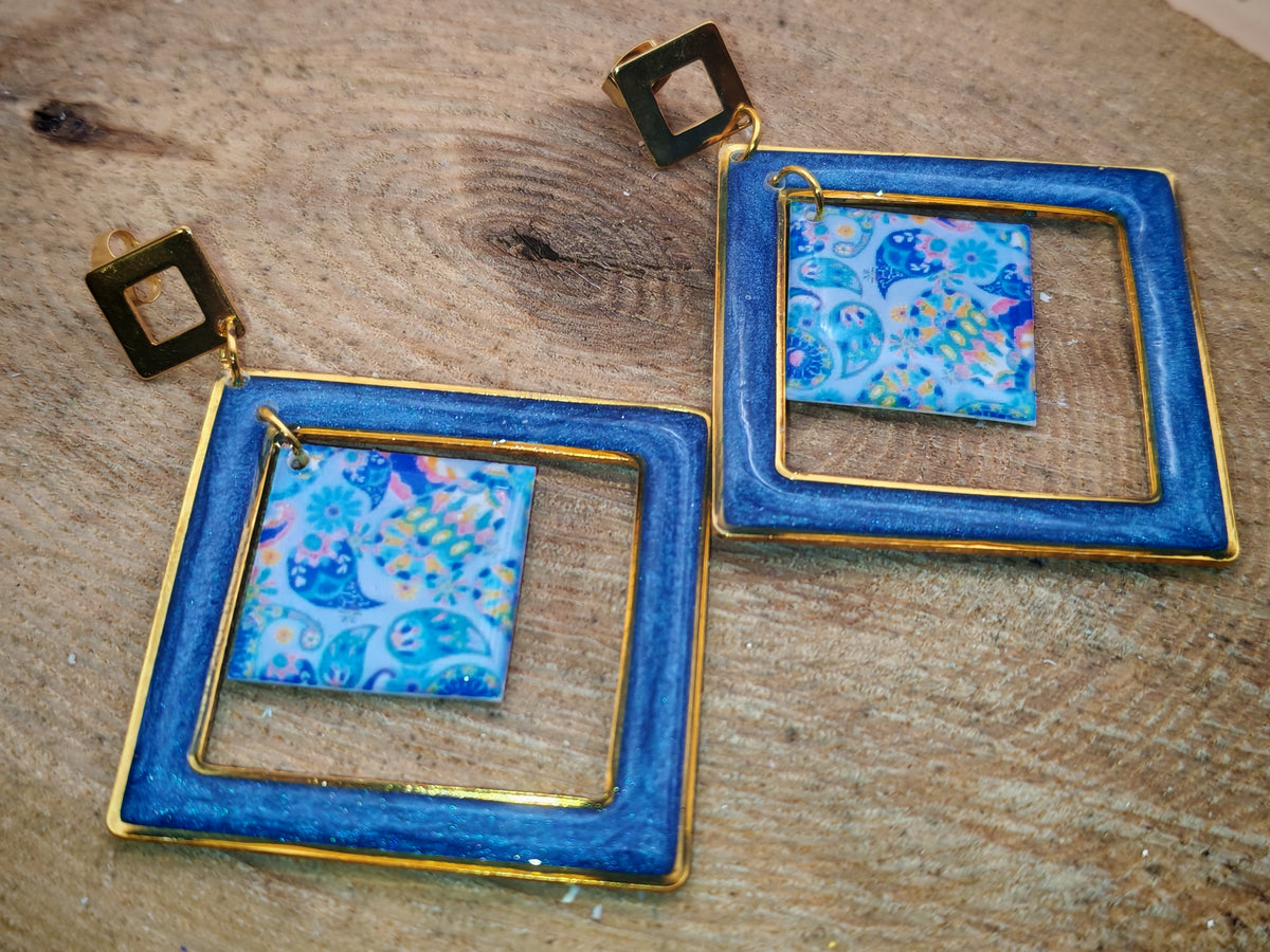 Boucles d’oreilles – Lagon Enchanté