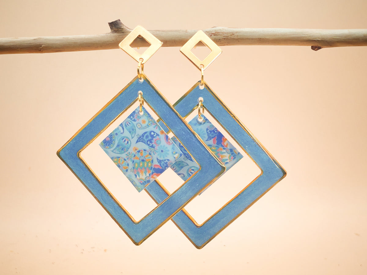 Boucles d’oreilles – Lagon Enchanté