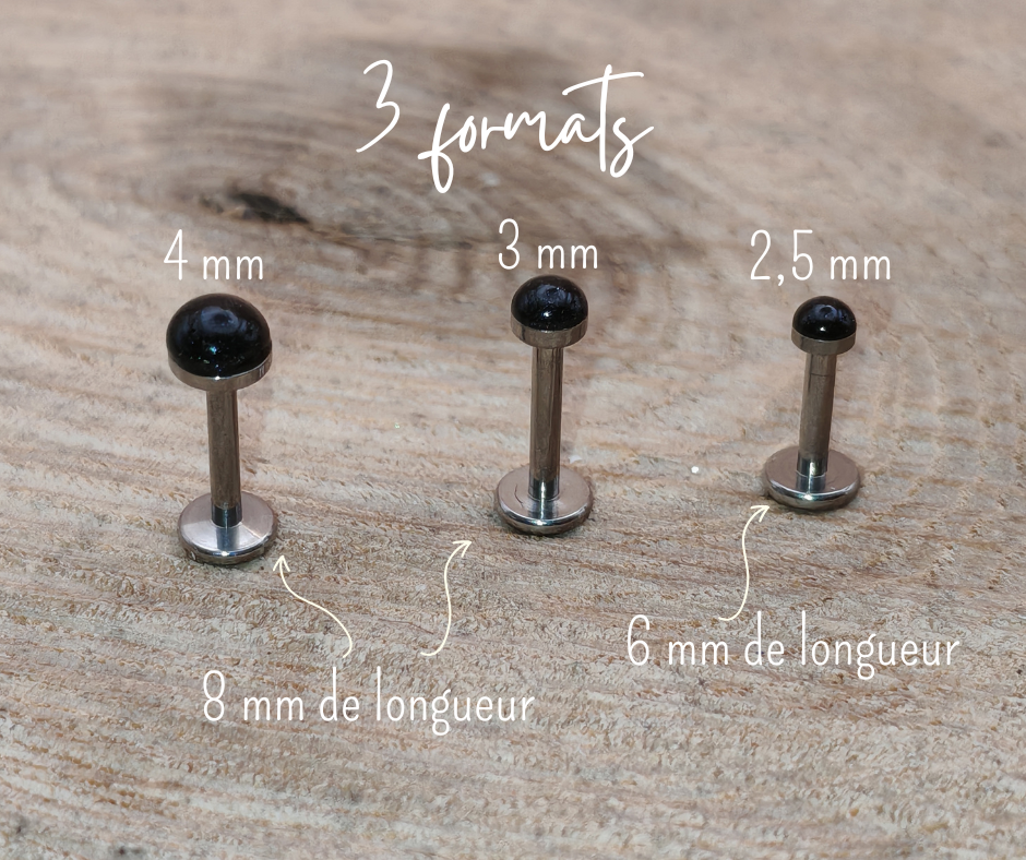 Piercings – Résine noire miniature