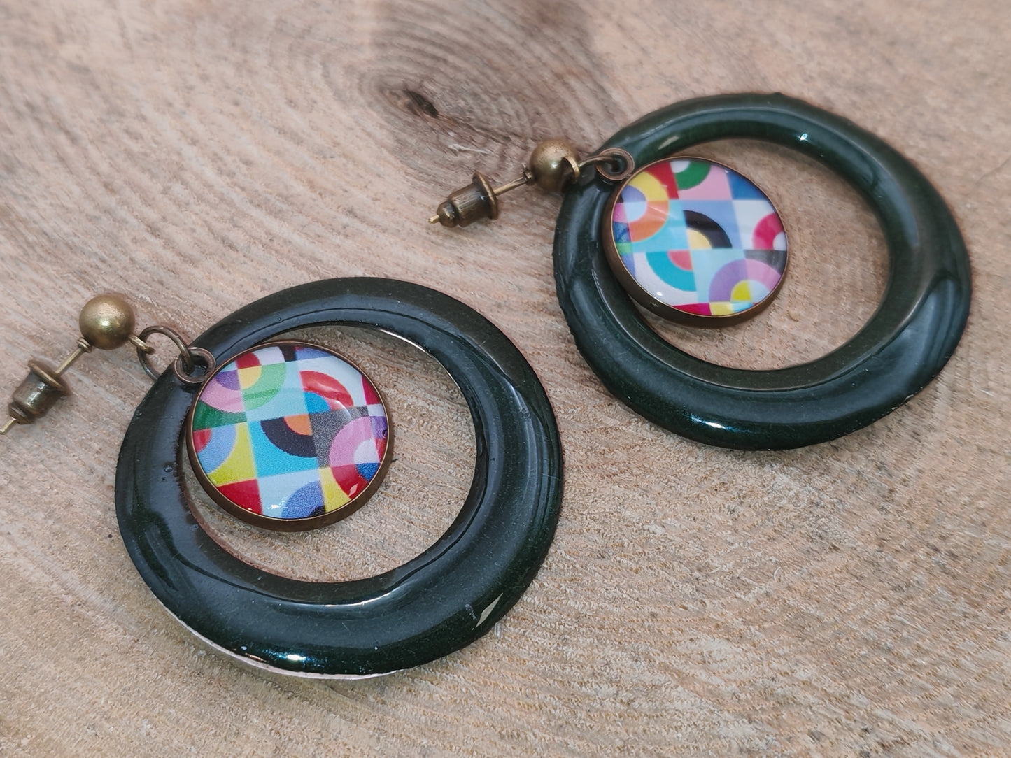 Boucles d’oreilles – Cercles en fête